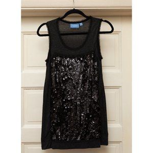 Simply Vera Black Sequin Tank